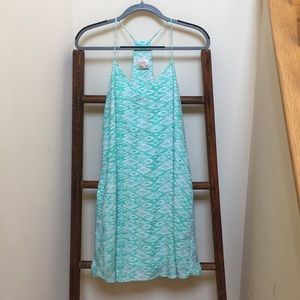 Nymphe Teal and White Dress